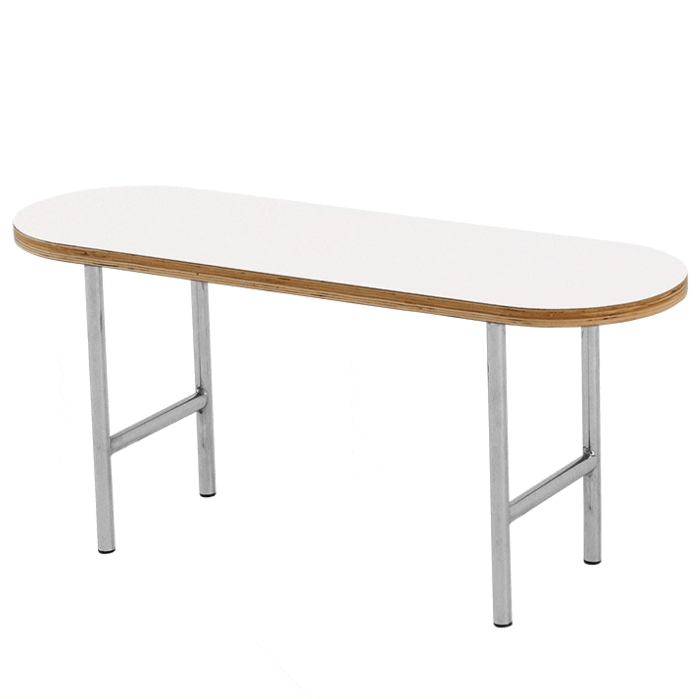 16piece MID-CENTURY 楕円形 ダイニングベンチ［6色］ イエロー
