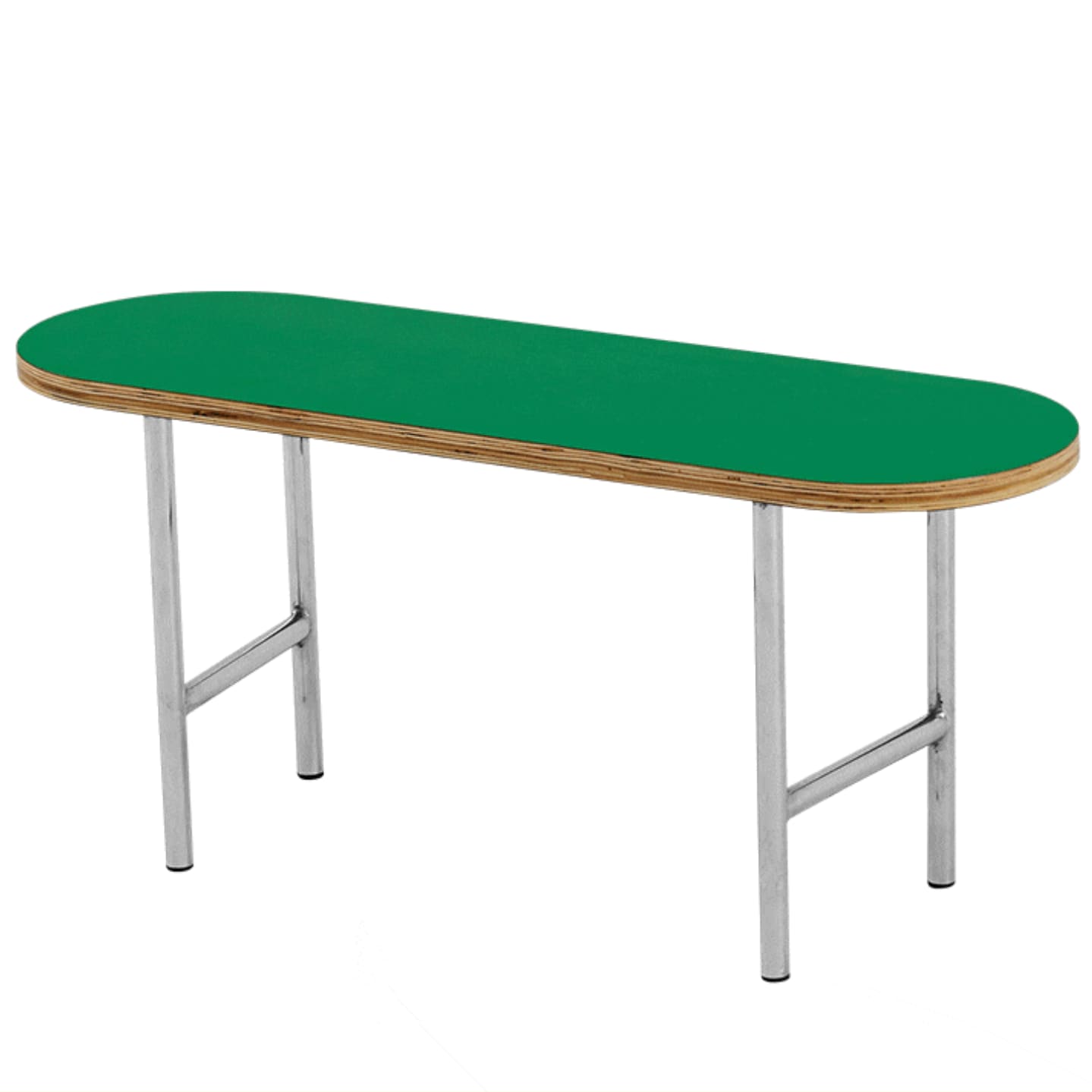 16piece MID-CENTURY 楕円形 ダイニングベンチ［6色］ イエロー