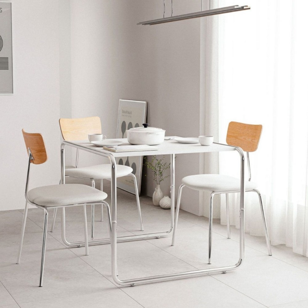 16piece ミッドセンチュリー ダイニングテーブル 80cm［6色］ ブルー