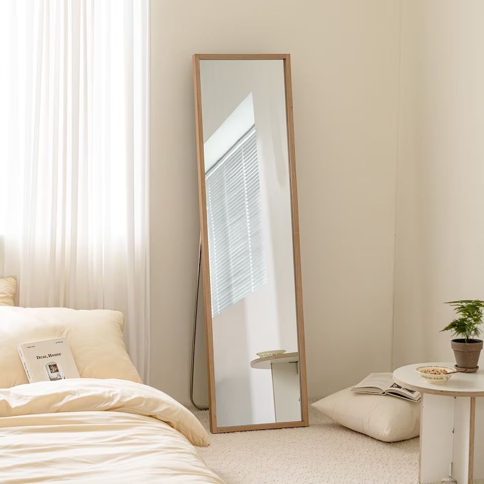 woodray 全身鏡［3色・2サイズ］ ホワイト ブラック ベージュ 高さ