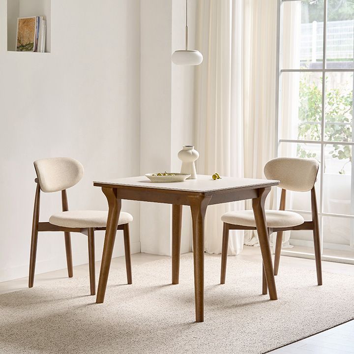 SAMICK FURNITURE NAPOLI セラミック2人用テーブル［2色］ ホワイト
