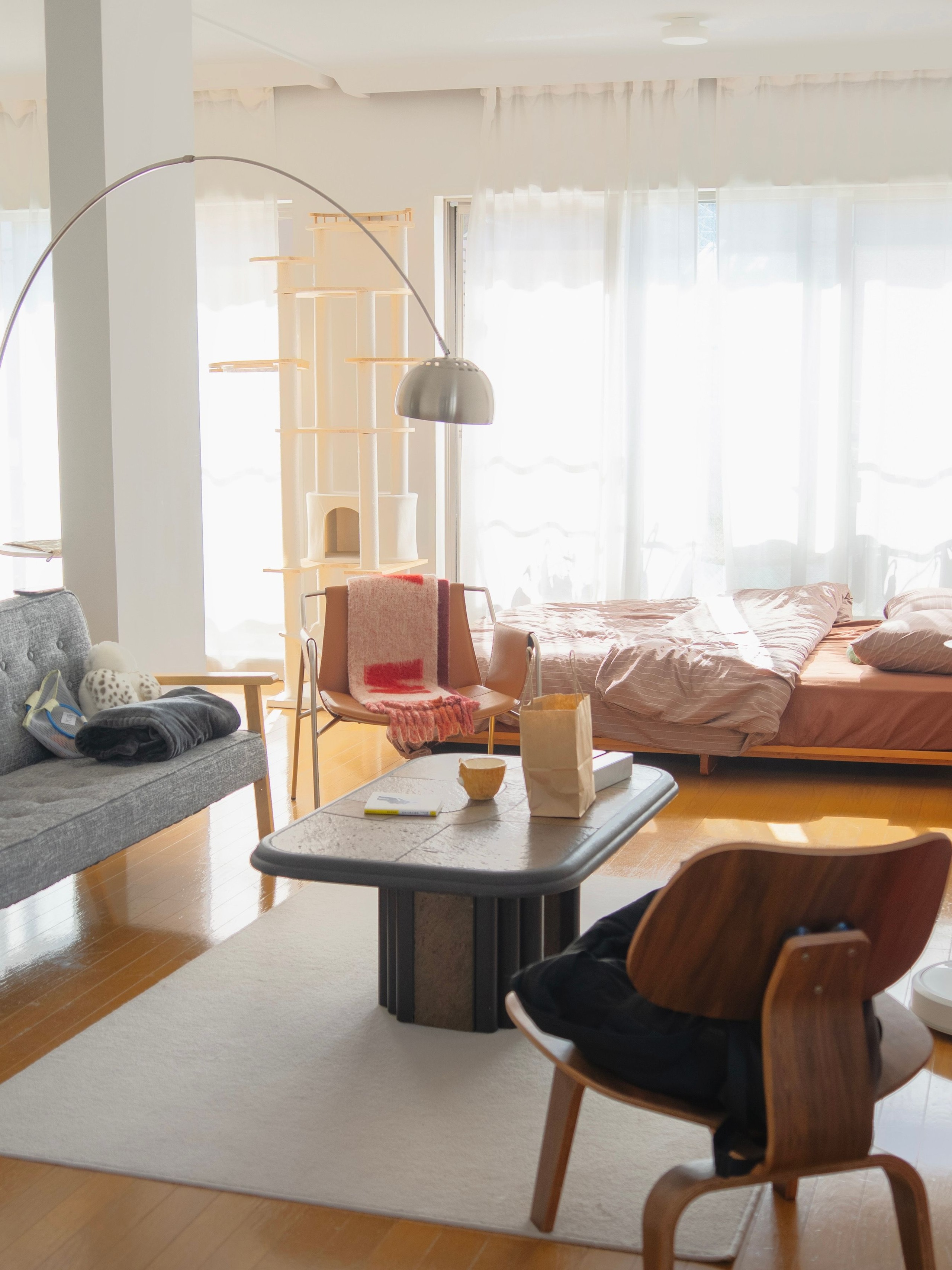 送料込み価格 [レア廃盤]IKEA ROXMO アーチ型フロアランプ IKEA ROXMO