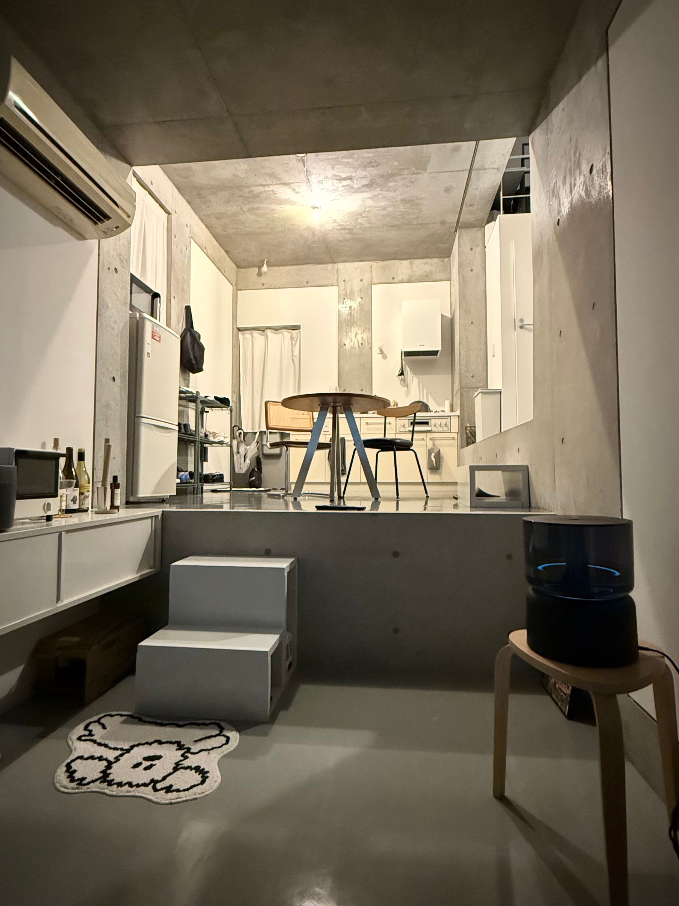 KANADEMONO THE CAFE TABLE / 天然木シリーズ Stainless 