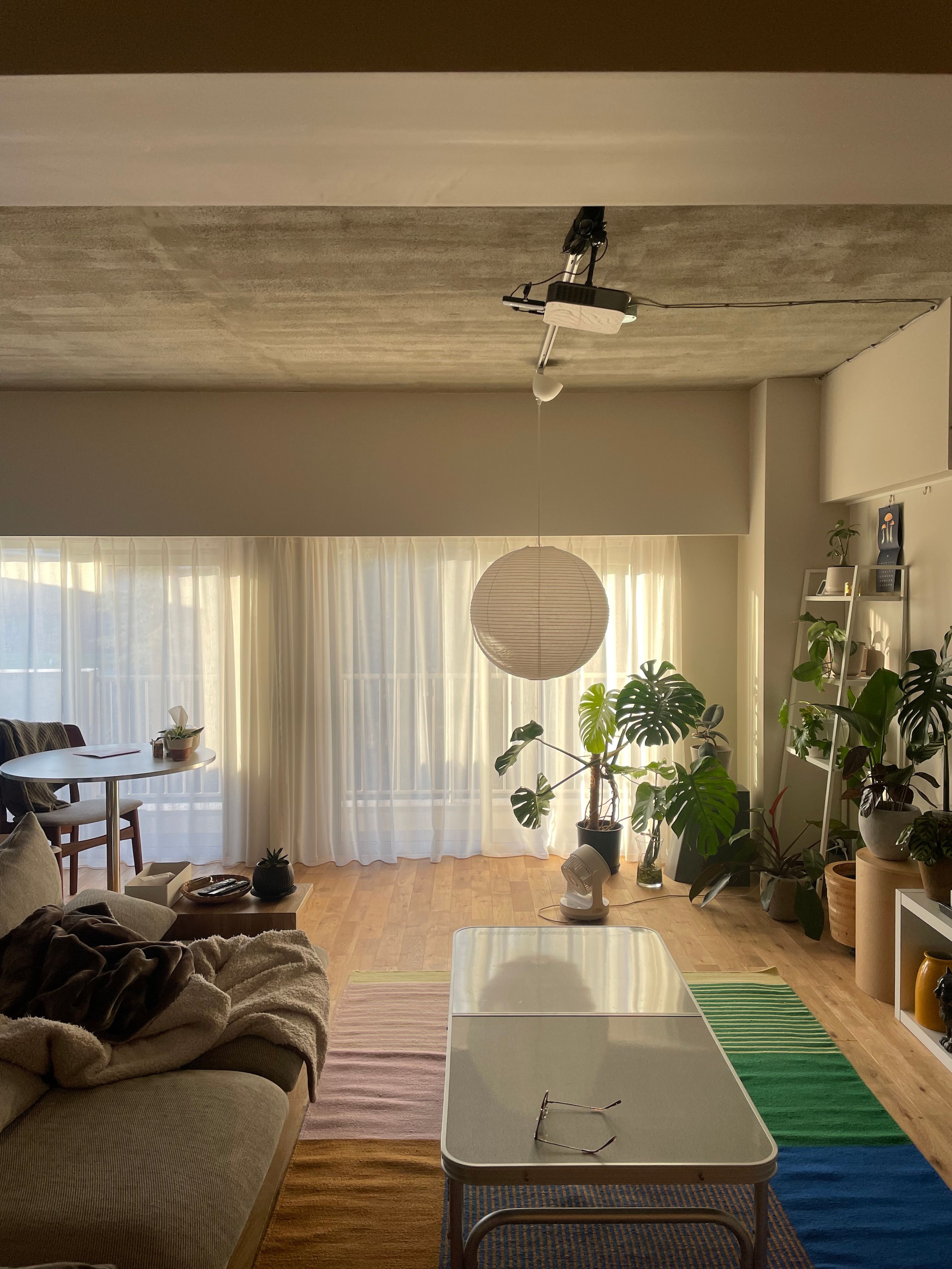 IKEA TESAMMANS テサッマンス ラグ 平織り＜Used美品！＞ 新品未開封】TESAMMANS テサッマンス ラグ 平織り マルチカラー