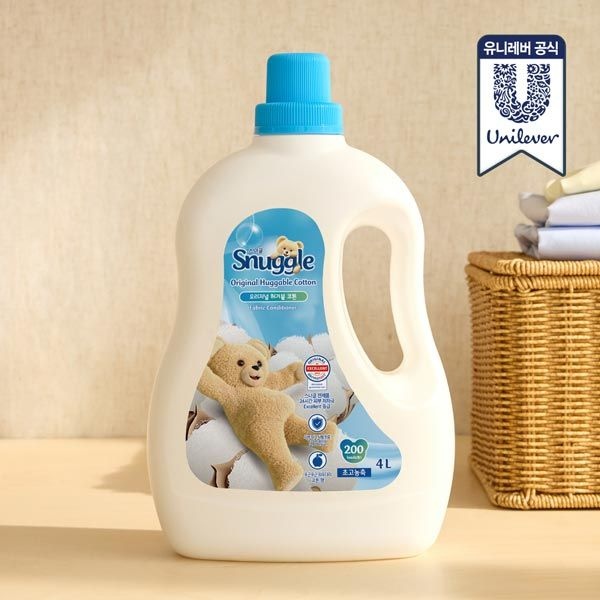 스너글 오리지널 초고농축 섬유유연제 4L+2.6L (총 6.6L)
