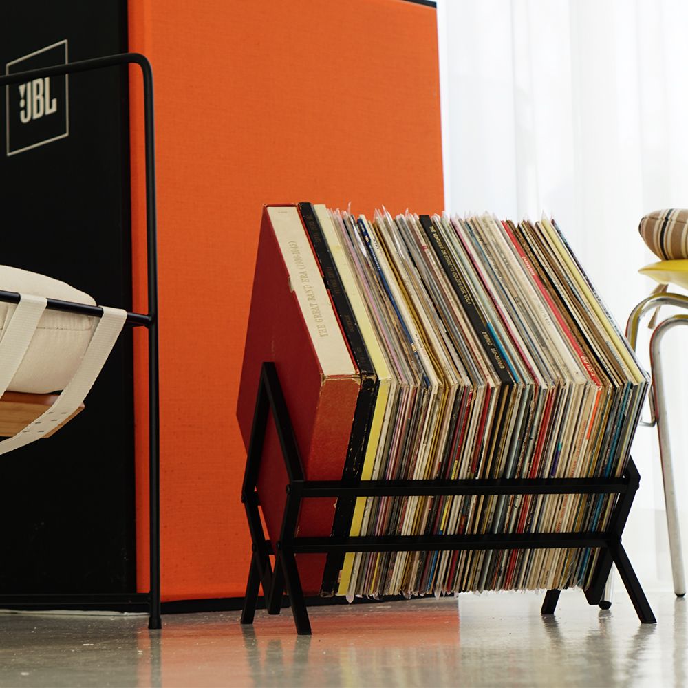 Mondrian Lp Storage Rack 수납장 > LP수납장 보관함 랙 LP판 장식장 매거진랙, Stand 블랙 | 오늘의집 쇼핑