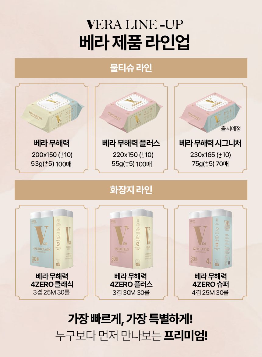 화장지 > 베라 4ZERO 무해력 슈퍼 4겹엠보싱 25M 30롤 X 1팩 택1 두루마리 화장지 | 오늘의집 쇼핑