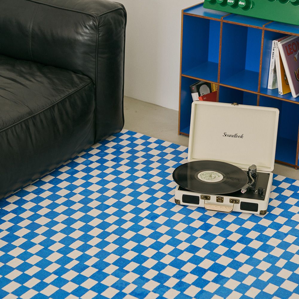 BOWELL BWTZ ラグ［12種］ ブルー レッド ベージュ ブラウン イエロー