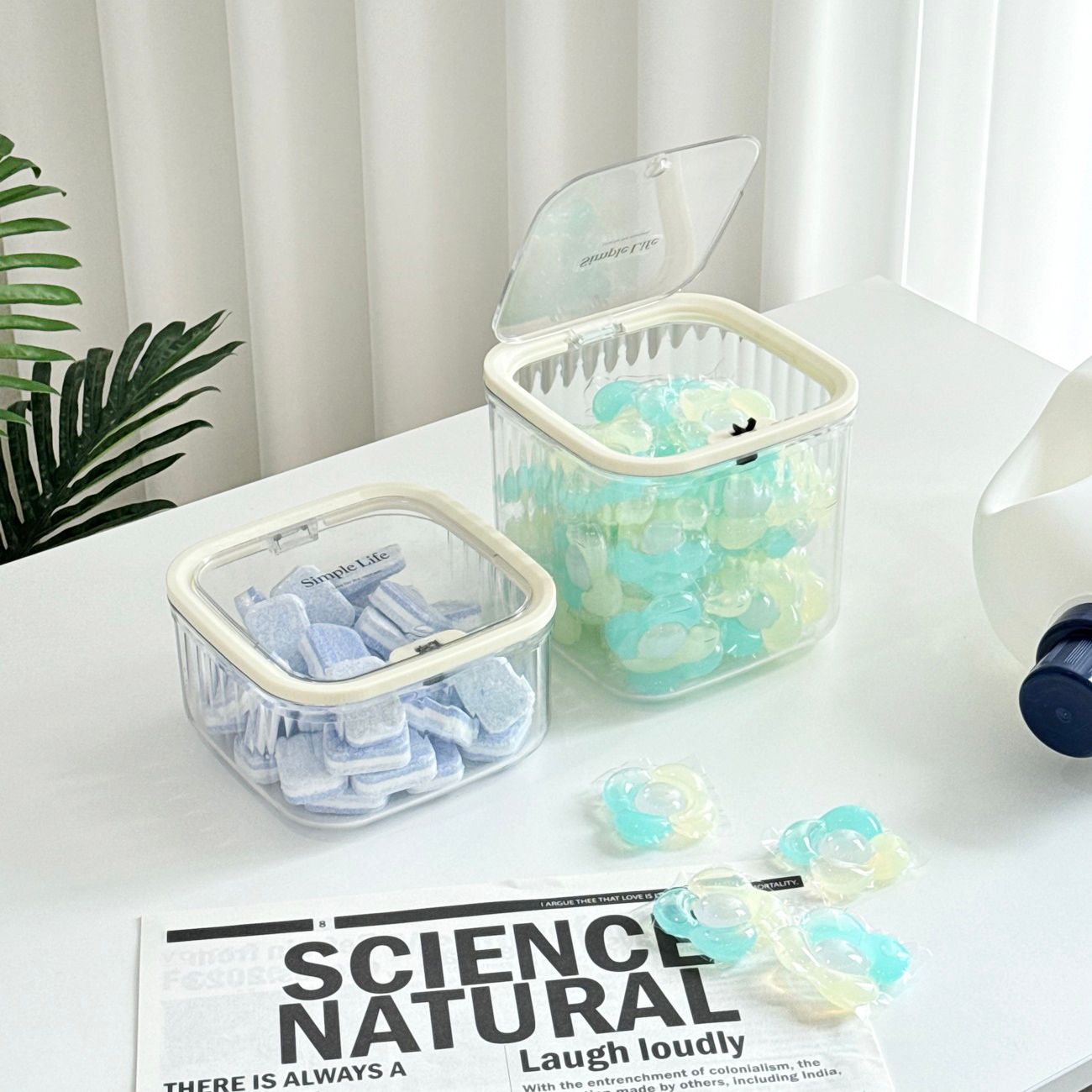 The sallim Butter Edge ワンタッチ 洗剤カプセル収納ケース［2サイズ