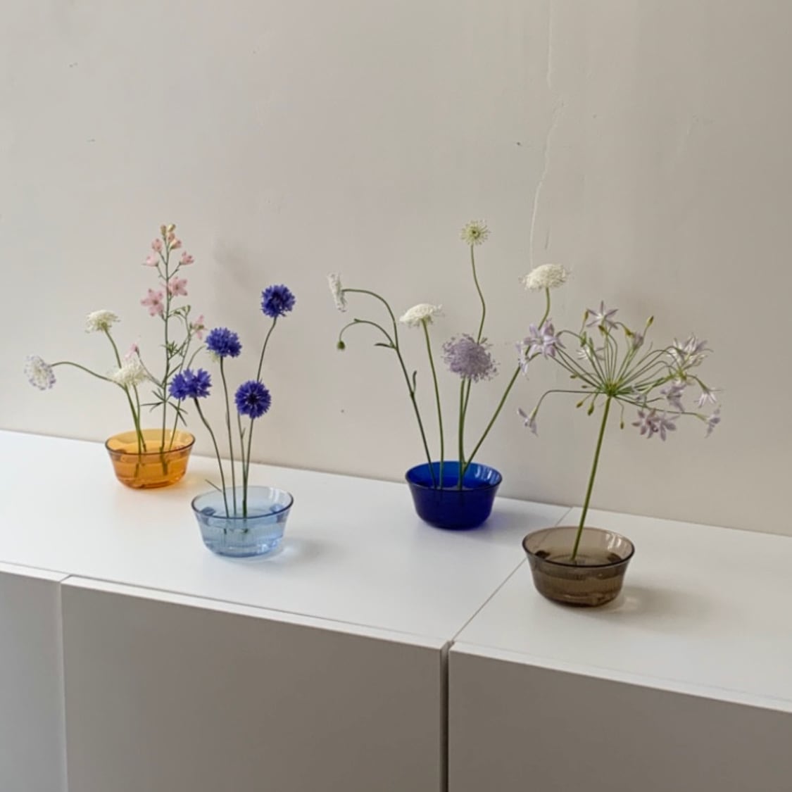 FoFo Feria ヴィンテージ オブジェ DURALEX 背の低い花瓶［4色