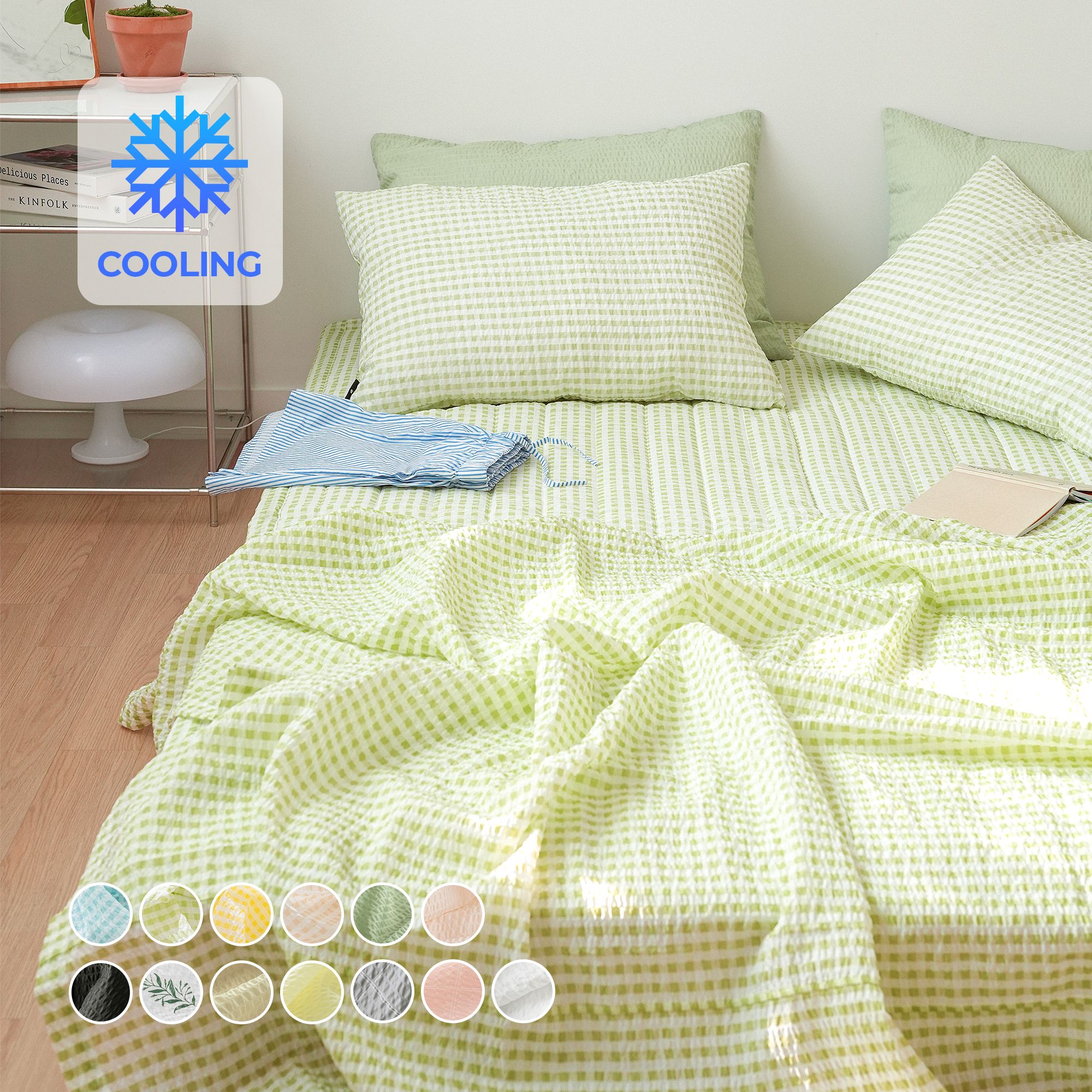 STYLING HOME COOLING 夏布団セット［13色・2サイズ］ オレンジ