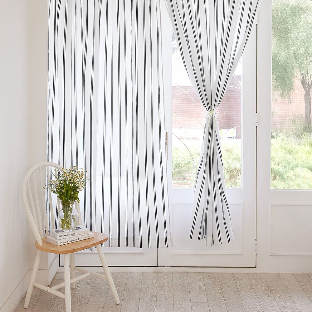 Radyチェックカーテン　100×200cm The Zari CREAMY チェック カーテン 100x150［4色］ パープル ベージュ