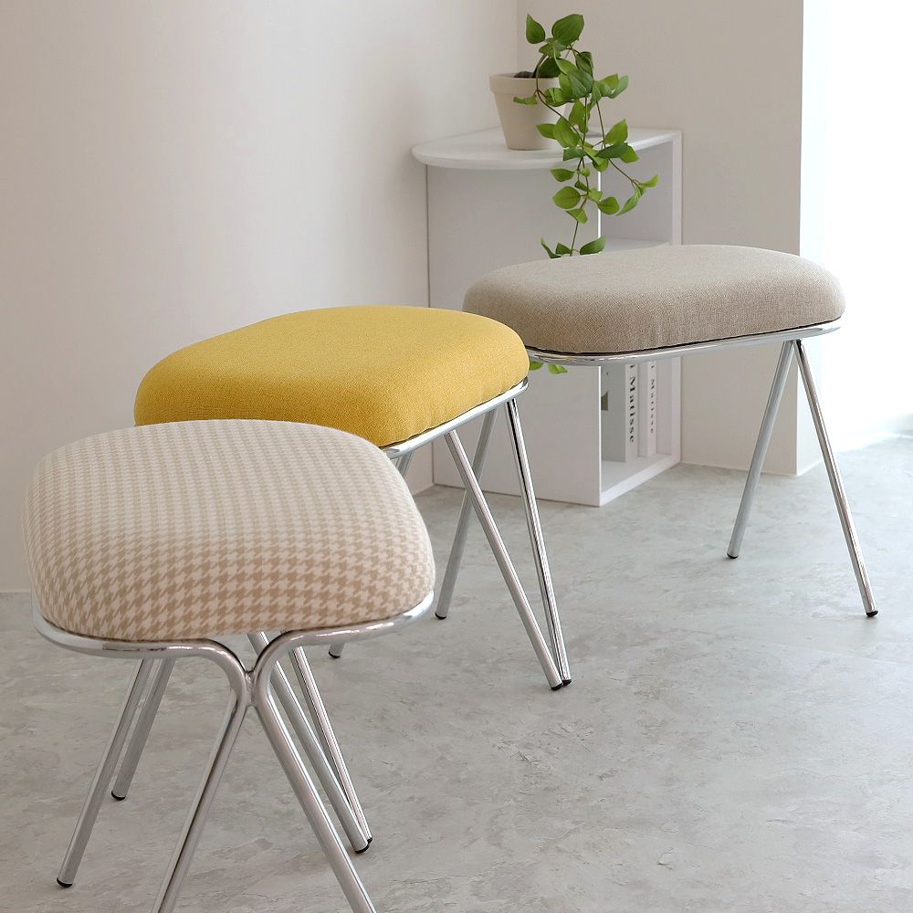 GMFURNITURE COVET 楕円形 スツール［7色］ シルバー ブルー グレー