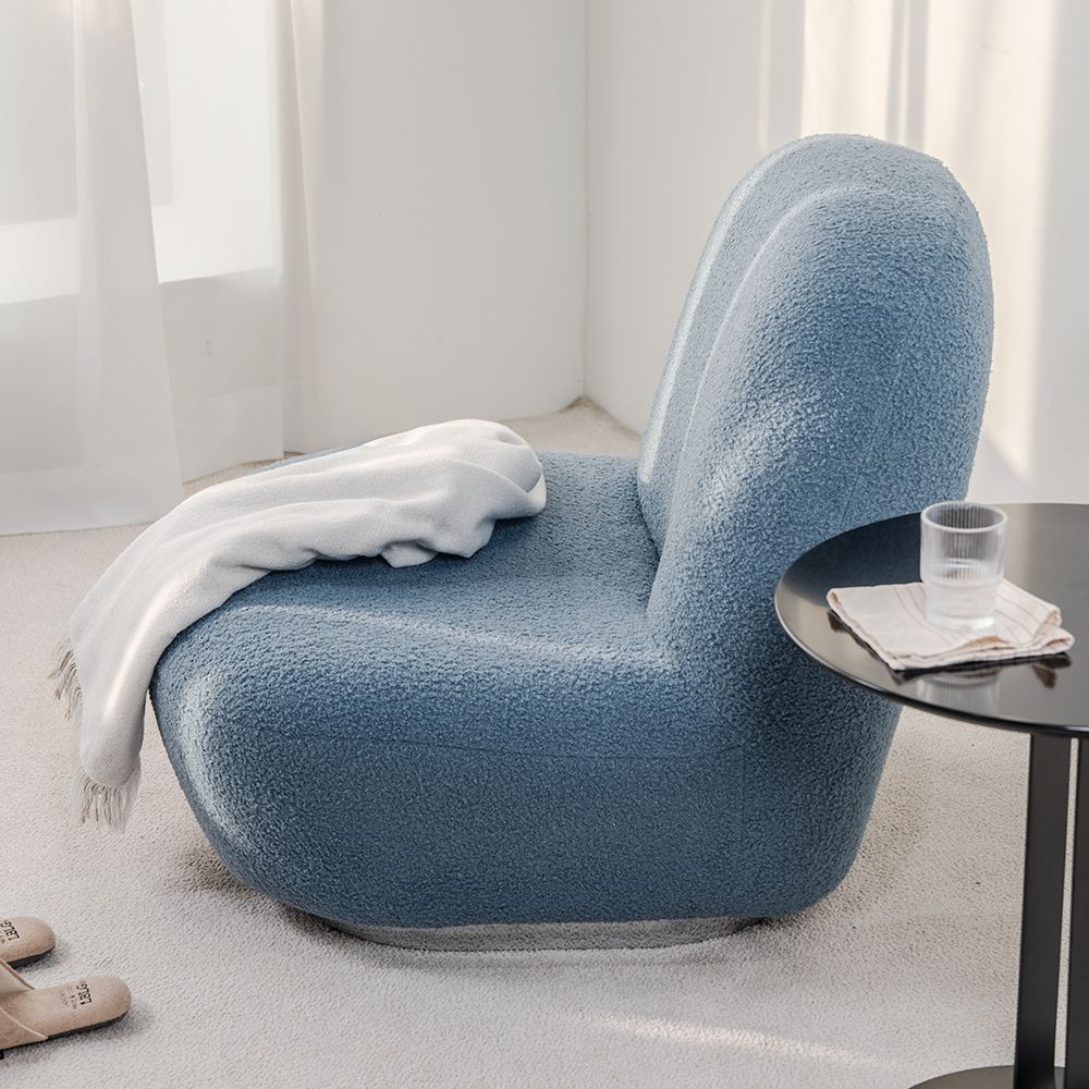 ABFURNITURE Vin Pacha 1人掛けファブリックソファ ホワイト 