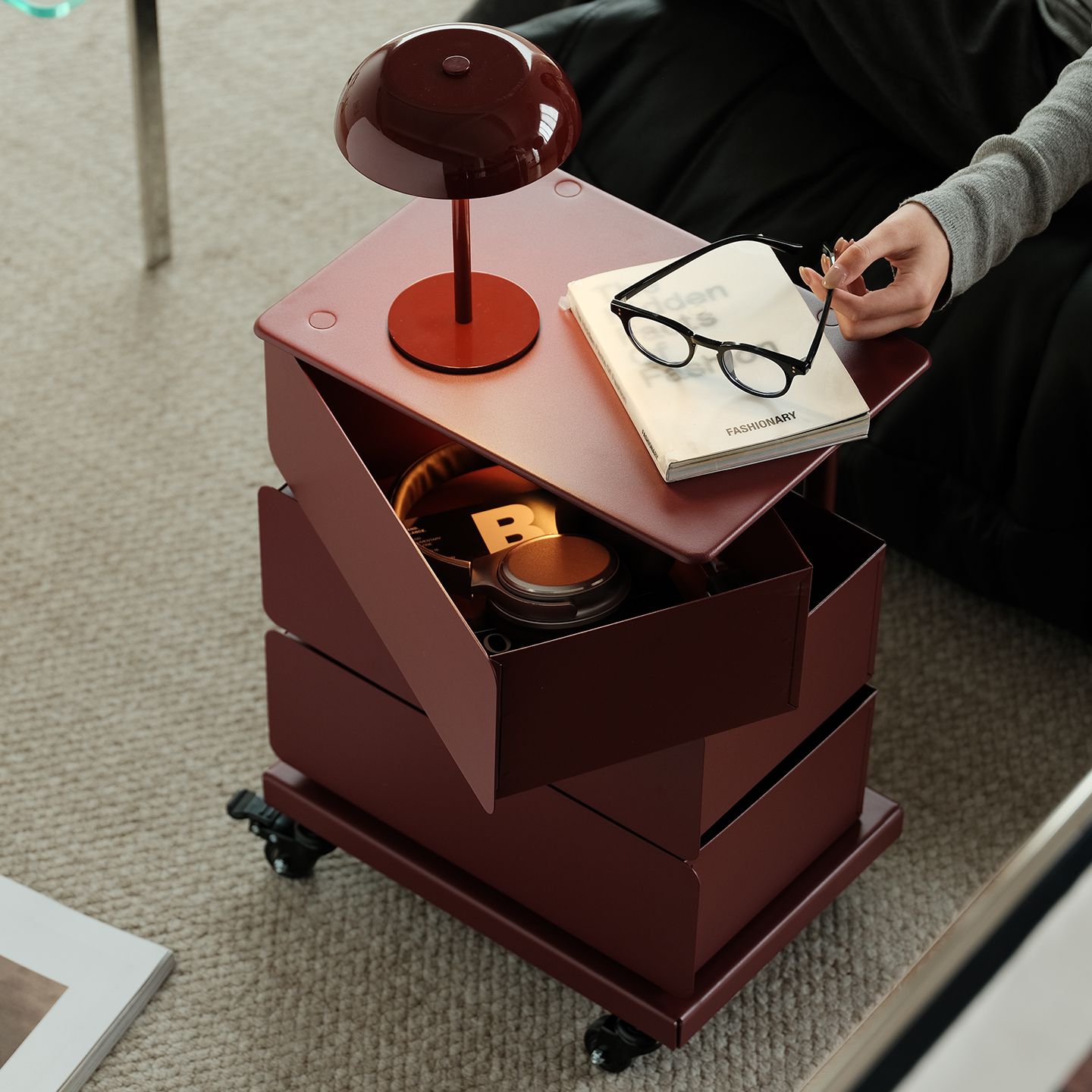 BESTLIVING Tower 移動式 キャビネットワゴン［4色・2サイズ