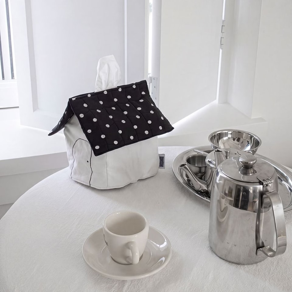도키도키 Dot house tissue Cover 도트 하우스 휴지 티슈 커버 케이스 (2size)