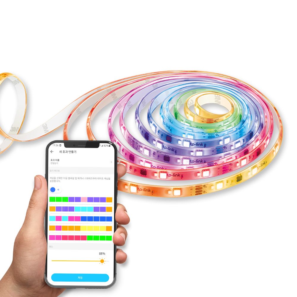 티피링크 Tapo L930 5미터 스마트 Wi-Fi 라이트 스트립 LED 조명 멀티 컬러 전구