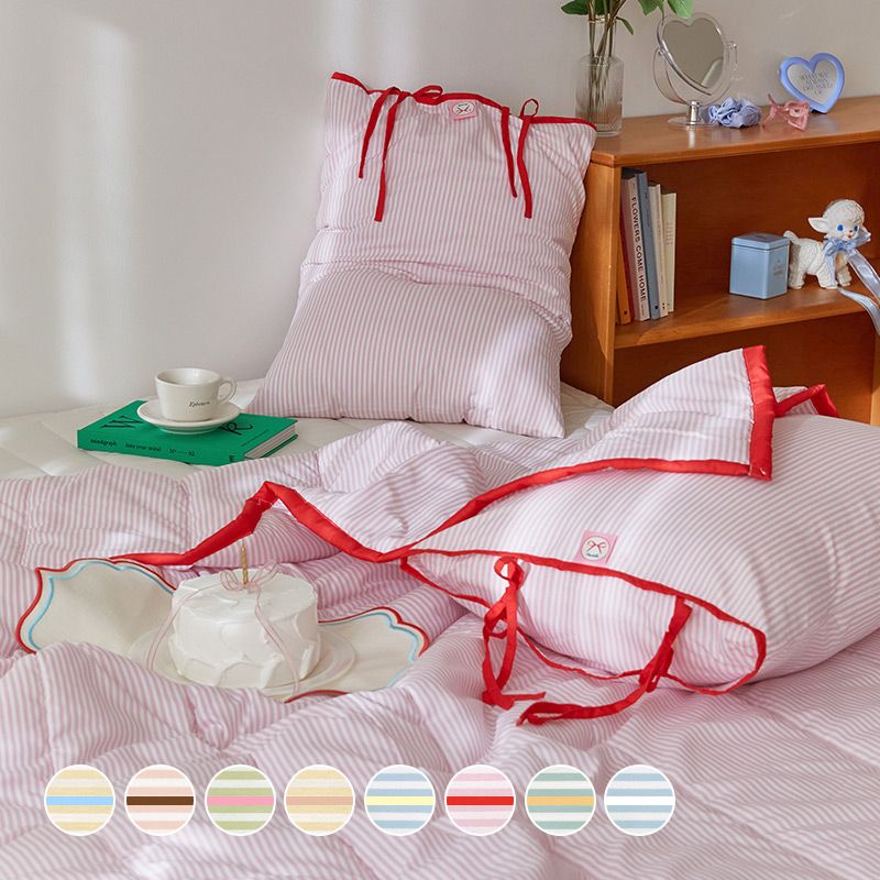 DORMOR ノンダストチェリー フリル布団カバー 枕カバー付き DORMOR ノンダストチェリー フリル布団カバー 枕カバー付き DORMOR