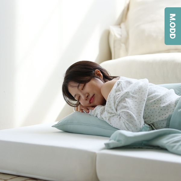 오가닉 순면 3단 접이식 14cm HR폼 메모리폼 바닥 토퍼 MS SS Q