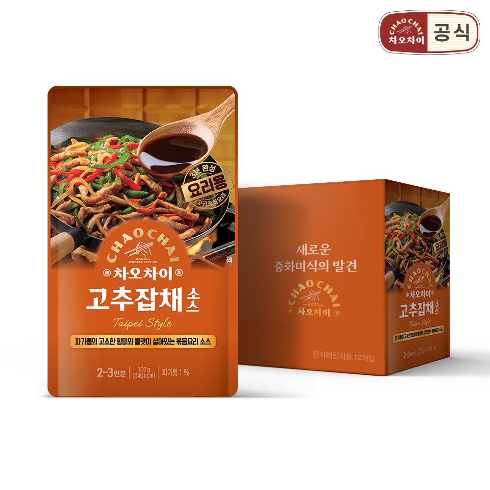 고추잡채 소스 100g*12개 가격 비교 차오차이 고추잡채 소스 100g*12개
