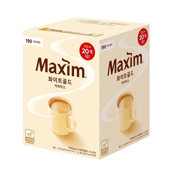Maxim 화이트골드커피믹스 170T+20T 총190T