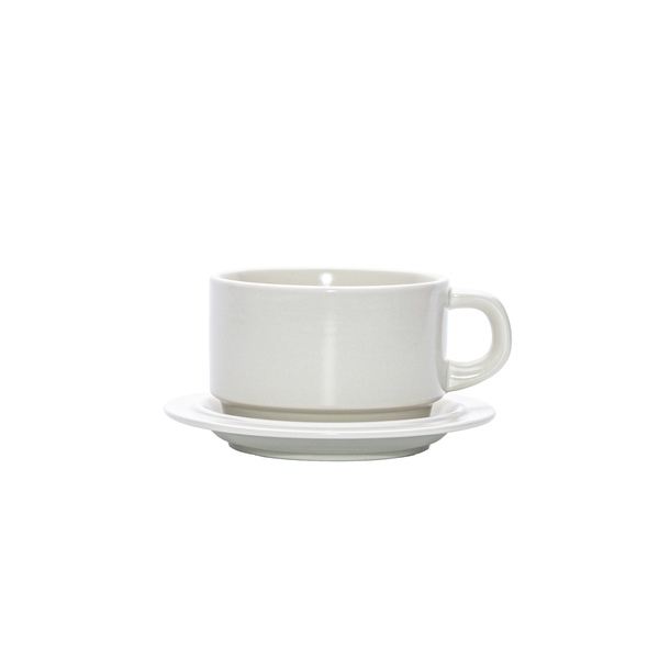 OPC 03 뉴트럴 아이보리 뉴 라떼잔 세트 280ml (컵앤소서)