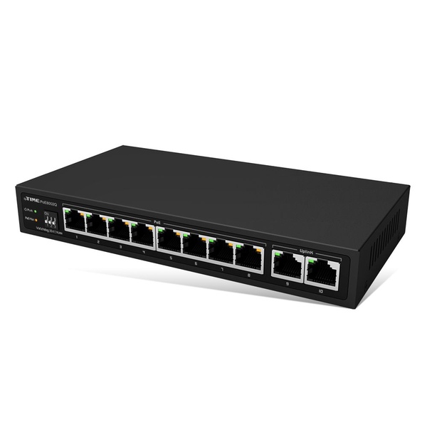 ipTIME POE8002Q 8포트 10/100/1000M PoE 지원 스위칭허브