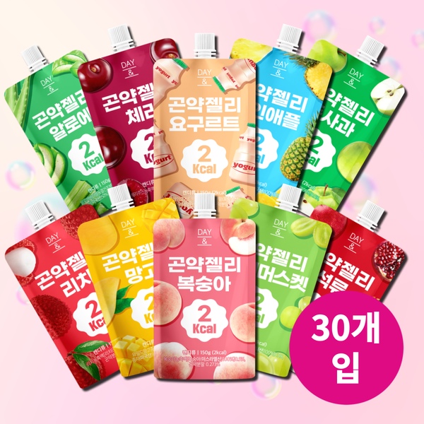 데이앤 2kcal 곤약젤리 10종 에브리데이팩 150g X 1박스(30팩)~