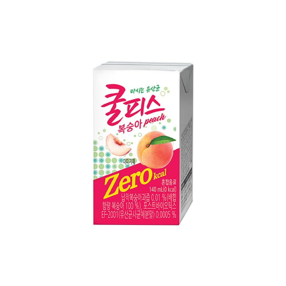동원 쿨피스 복숭아 테트라 140MLx24입 음료 음료수 - 최저가 8,990원