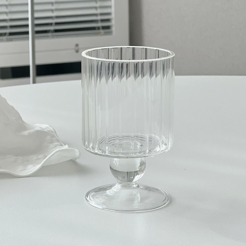 니코트 내열유리 플리츠 유리컵 고블렛