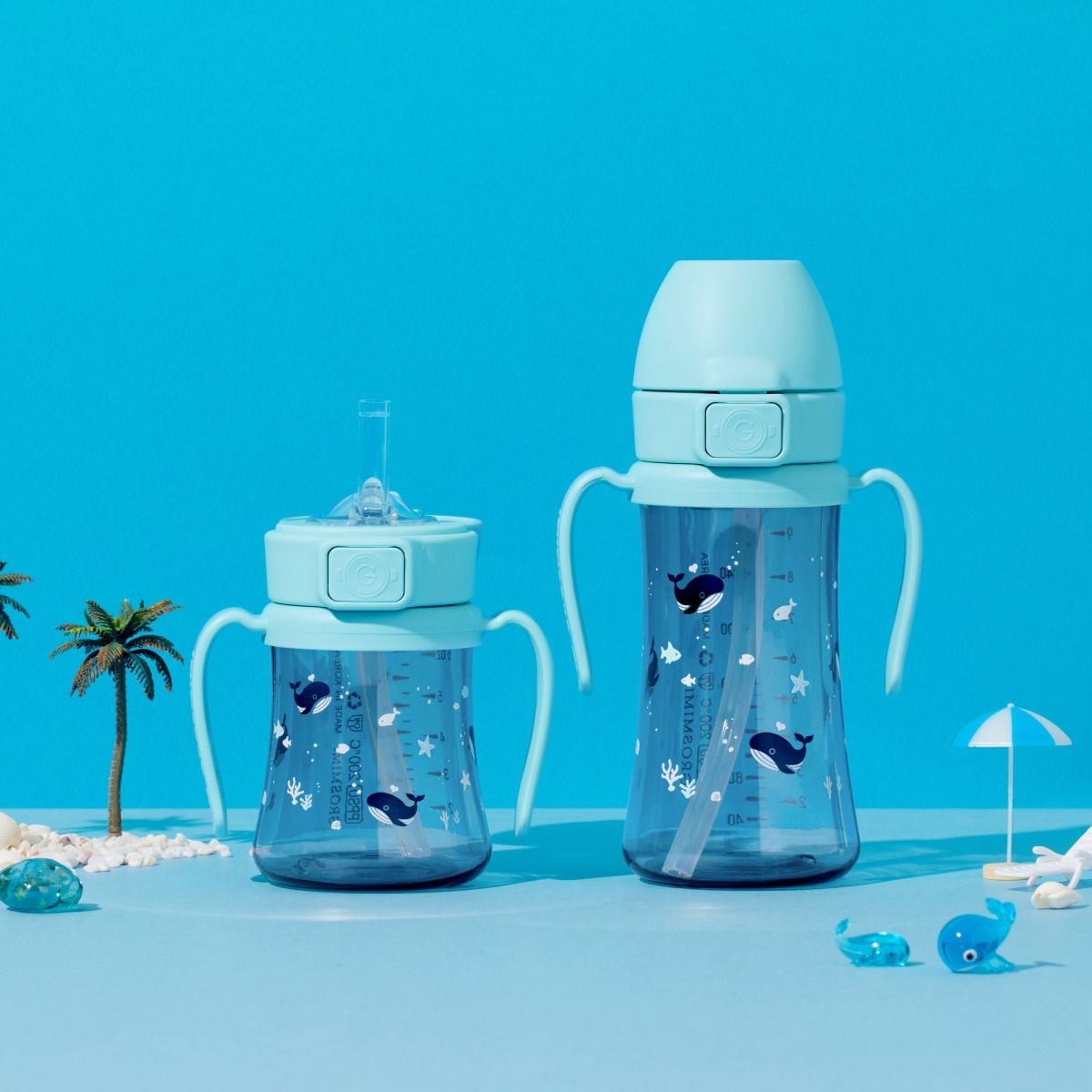 PPSU 아기고래 빨대컵 (200ml/300ml) 가격 비교 그로미미 PPSU 아기고래 빨대컵 (200ml/300ml)
