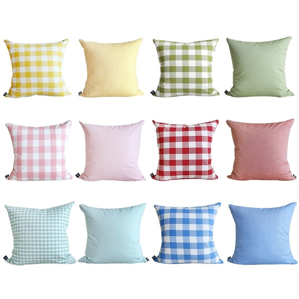 소프트 체크 쿠션커버 7size, 10color