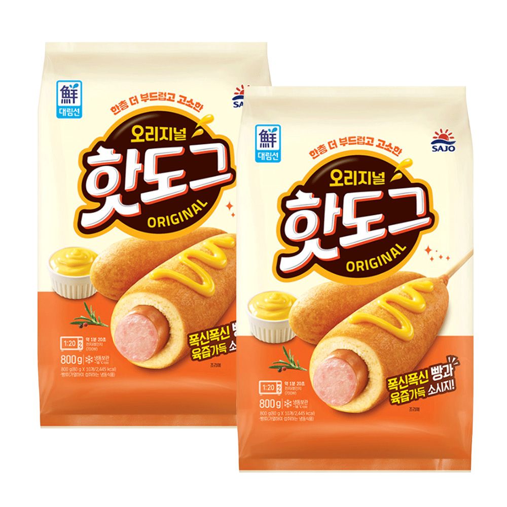 사조대림 대림냉동 핫도그 800g(80g*10)*2개