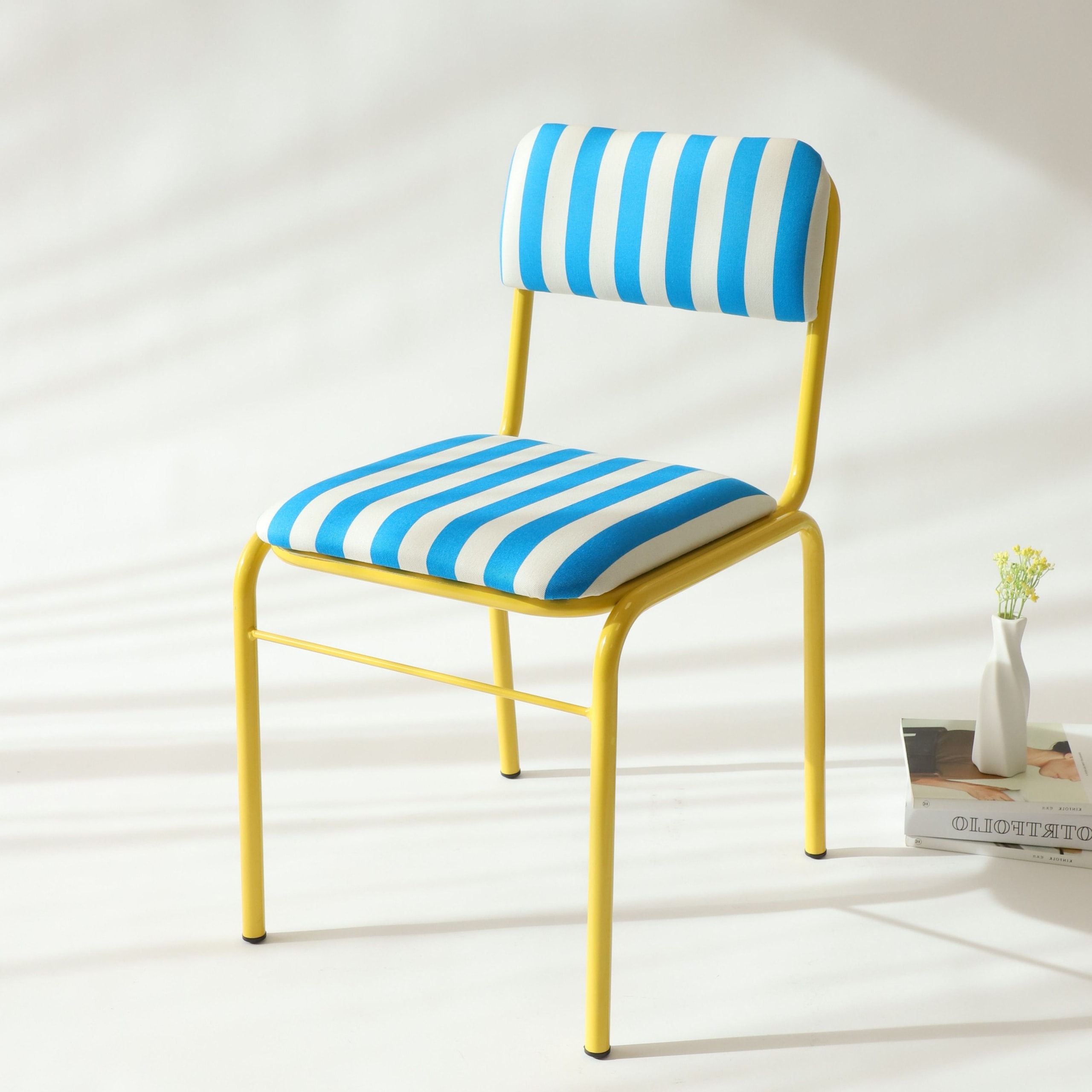 Tender ストライプ チェア［9色］ グリーン シルバー ブルー ブルー