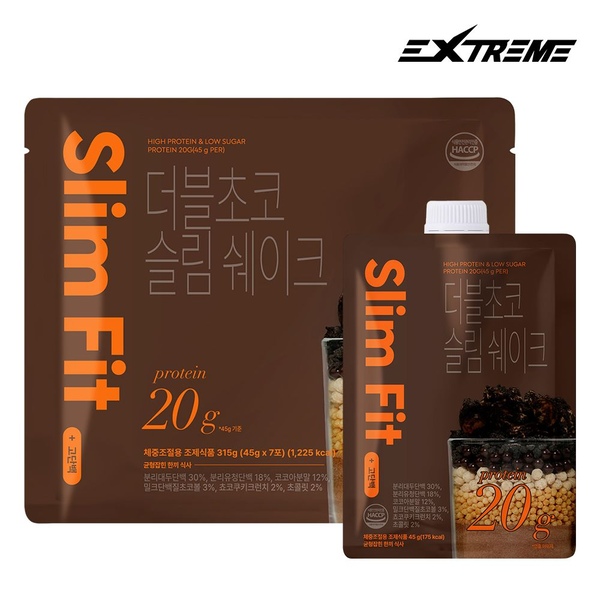 더블초코 슬림 쉐이크(초코맛)