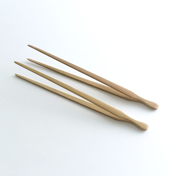 네추럴 꽃차 집게 황죽 엽저 연잎용 차집게 다도 티클래스 차도구