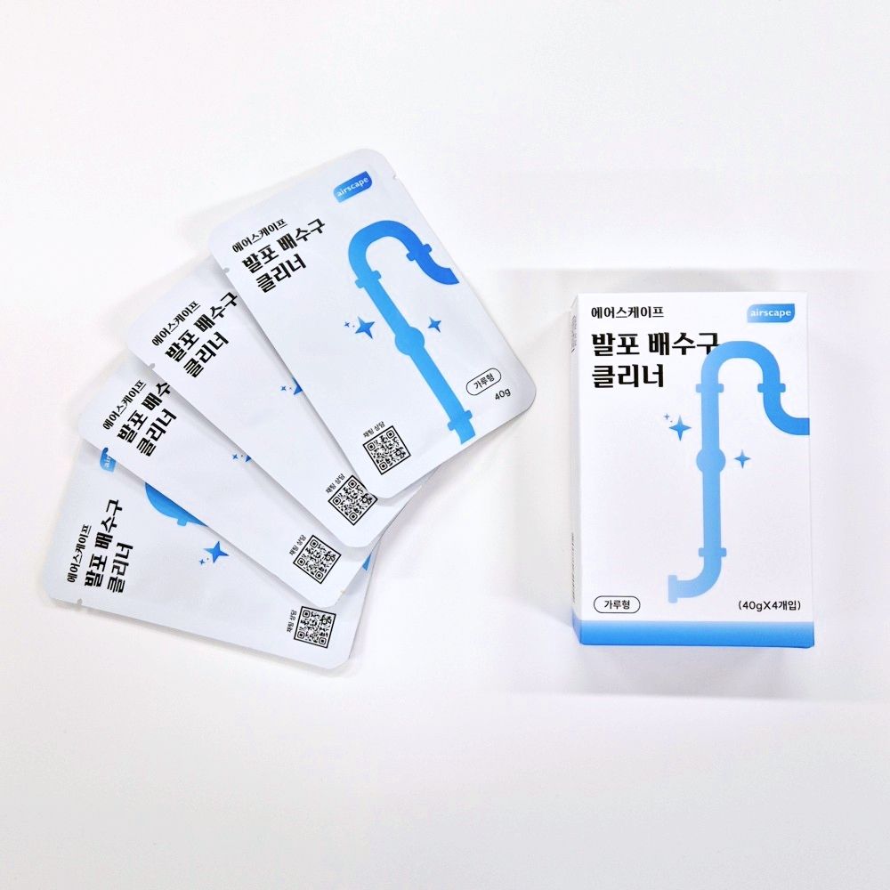 발포 배수구 클리너 40g x 4개입 가격 비교 에어스케이프 발포 배수구 클리너 40g x 4개입