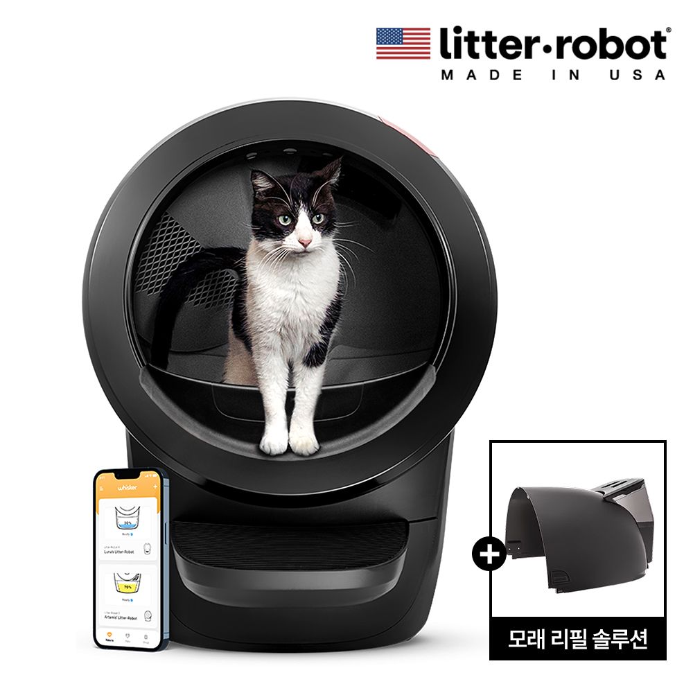 오늘의집 Hopper Package 고양이 자동 화장실+리터호퍼 모래 자동 리필 솔루션