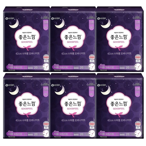 좋은느낌 오리지널 수퍼롱 20P X 6팩