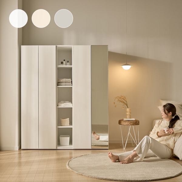 메르 300/400/600 E0 터치 틈새수납장 (오픈형/도어형/거울형) 3colors