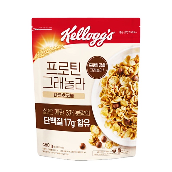 미니 시리얼 2봉 증정 + 프로틴 그래놀라 다크초코볼 450g*1개