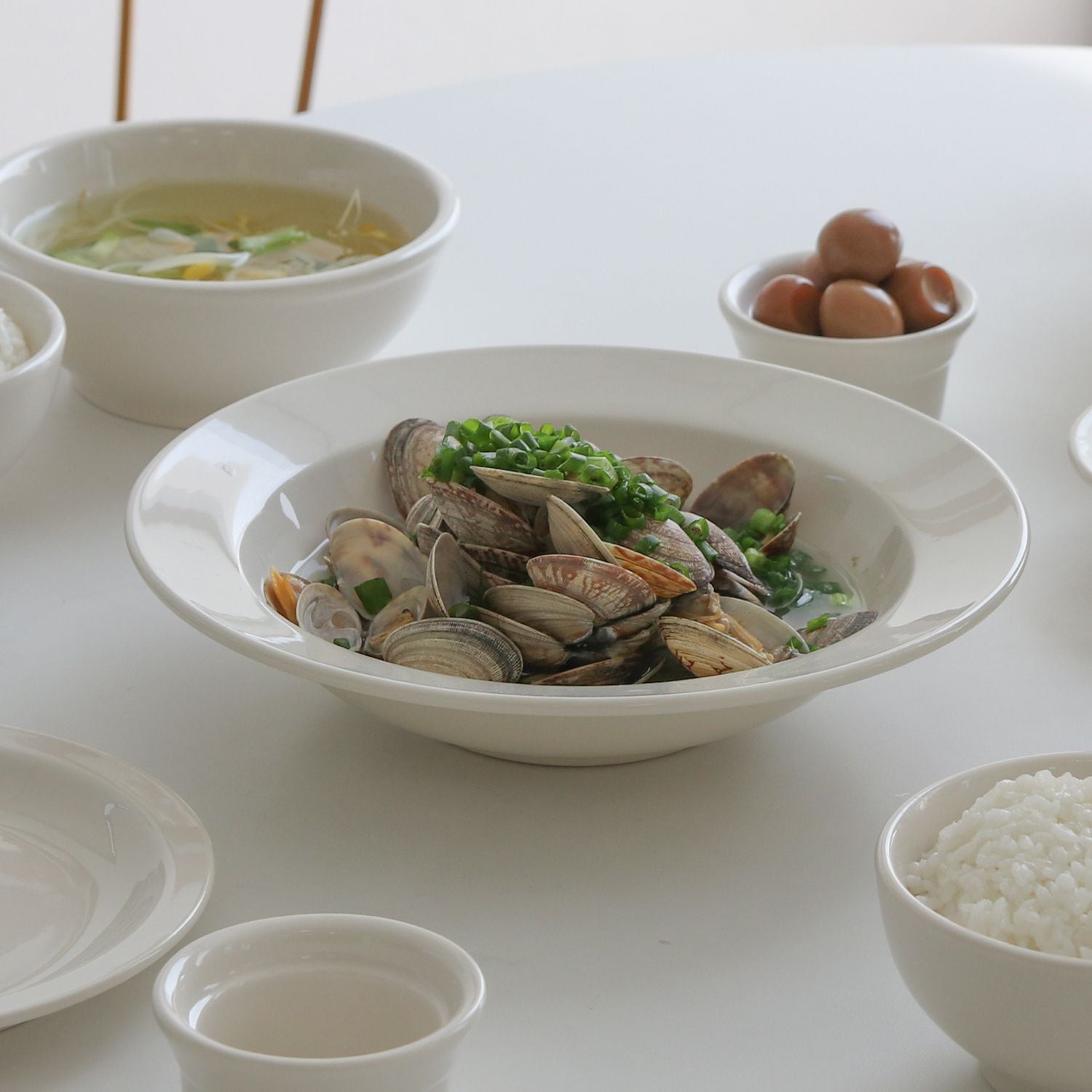 table d'hote Diner パスタ皿［2色］ ホワイト グリーン 陶磁器