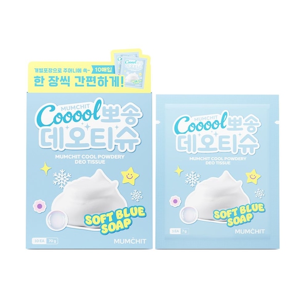 멈칫 [1+1+1] 쿨뽀송데오티슈 10매