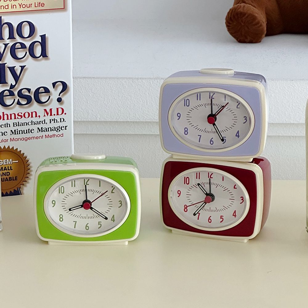 220VSHOP スクエア レトロ 卓上時計［3色］ | Ohouse(オーハウス)