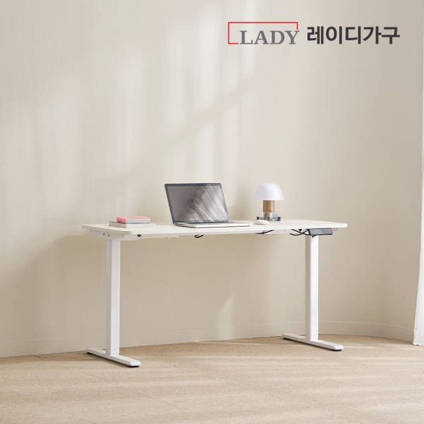 오늘의집 코튼M 모션데스크 높이조절 각도조절 학생 전면 책상세트 (베이직형)