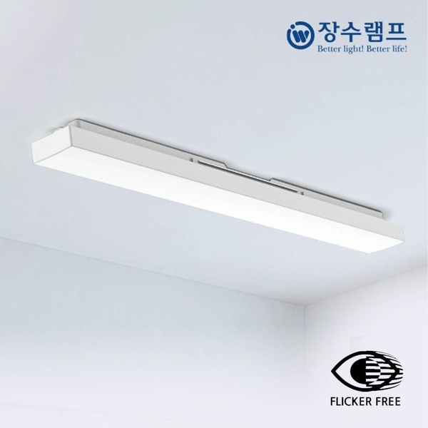 장수 LED일자등 사각 플리커프리 30W 주광색