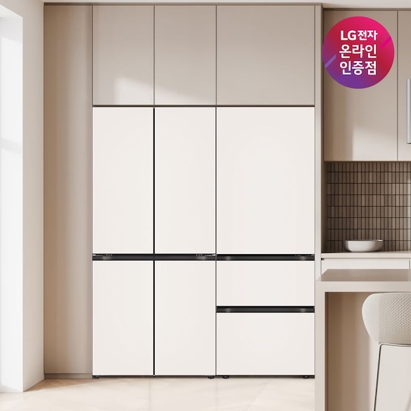 오브제컬렉션 냉장고 세트 R828GBB012 (M516GBB012S+Z334GBB122)