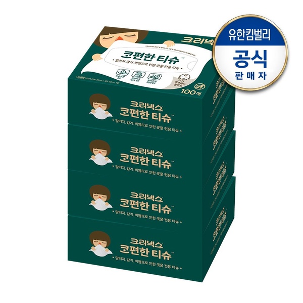 코편한티슈 (100매x4입)x2백