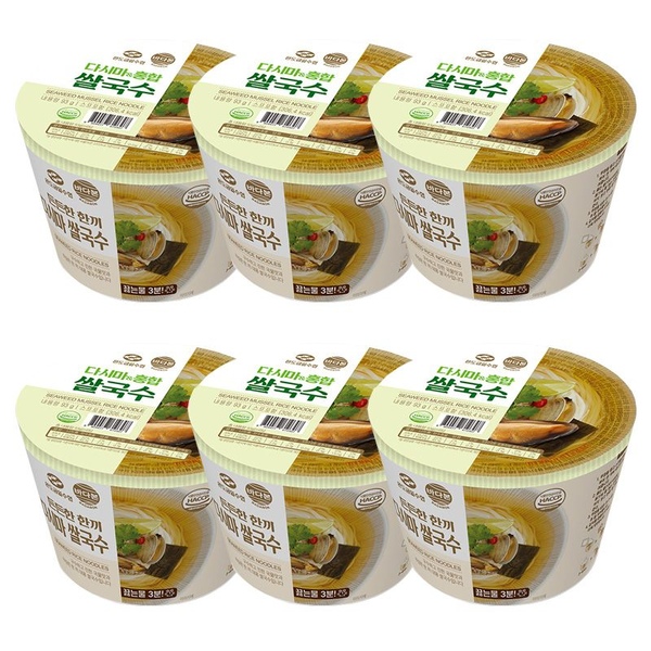 든든한 한끼 다시마 홍합 쌀국수 93g x 6개