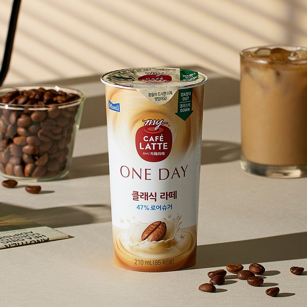 마이카페라떼 원데이 로어슈거 클래식라떼 210ml*10개